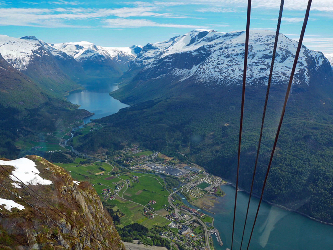 1 000 METRES STRAIGHT UP: View from Loen Skylift. Photo: Liv Anette Luane, The Royal Court
